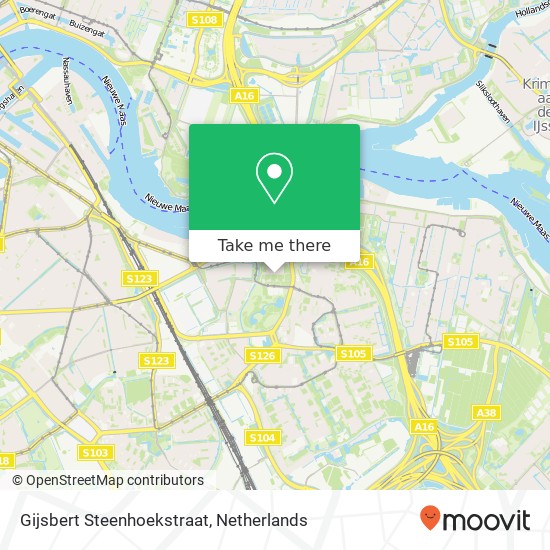 Gijsbert Steenhoekstraat, 3078 JP Rotterdam kaart