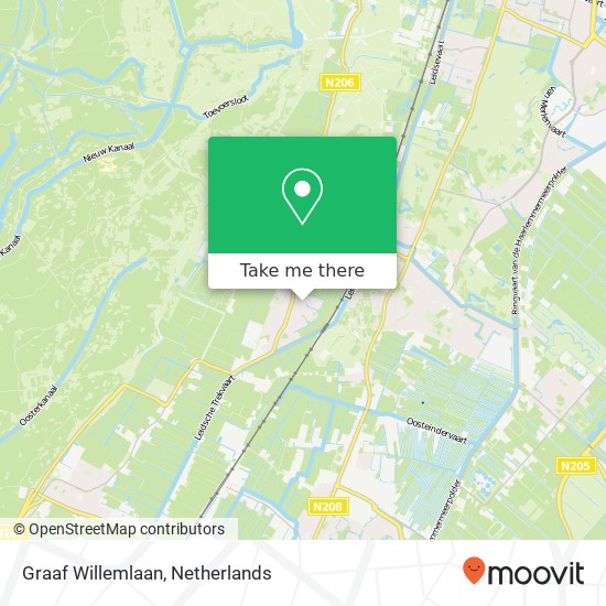 Graaf Willemlaan, 2114 Vogelenzang kaart