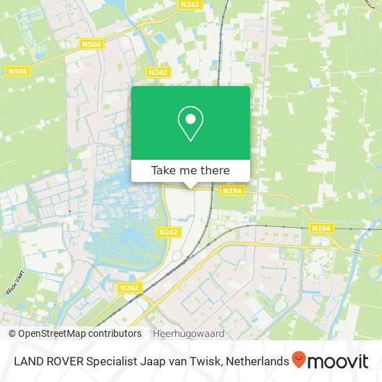 LAND ROVER Specialist Jaap van Twisk, Marconistraat 33 kaart