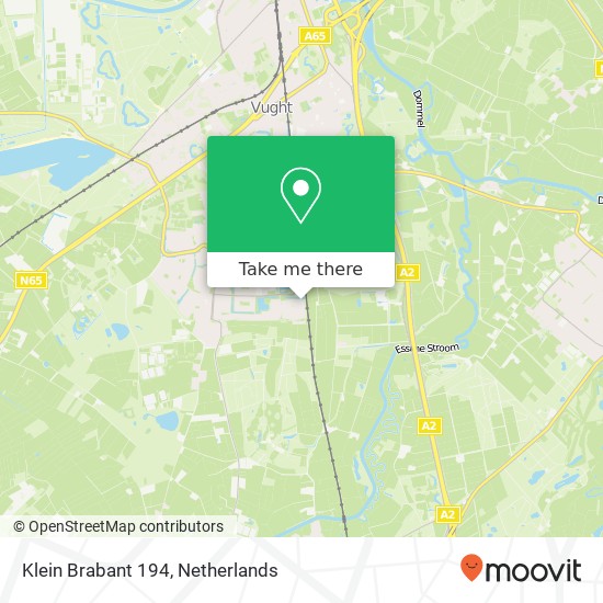 Klein Brabant 194, 5262 RT Vught kaart