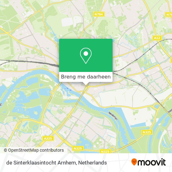 de Sinterklaasintocht Arnhem kaart