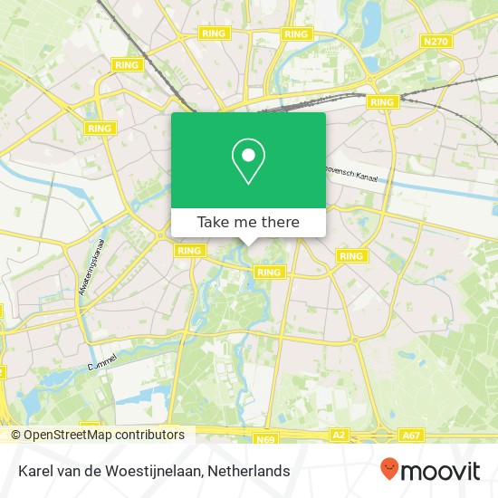 Karel van de Woestijnelaan, 5615 Eindhoven kaart