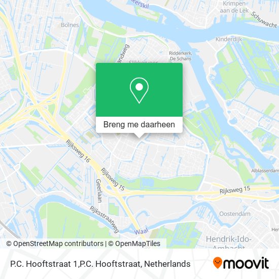 P.C. Hooftstraat 1,P.C. Hooftstraat kaart