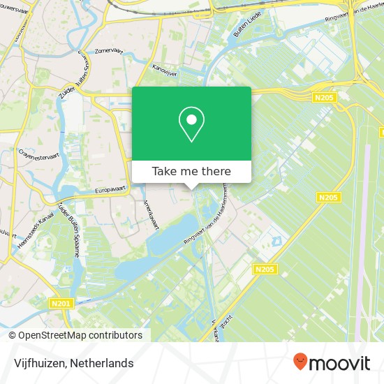 Vijfhuizen, 2037 Haarlem kaart