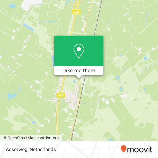 Asserweg, 9414 Hooghalen kaart