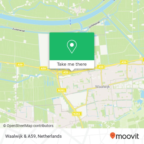 Waalwijk & A59, 5145 Waalwijk kaart