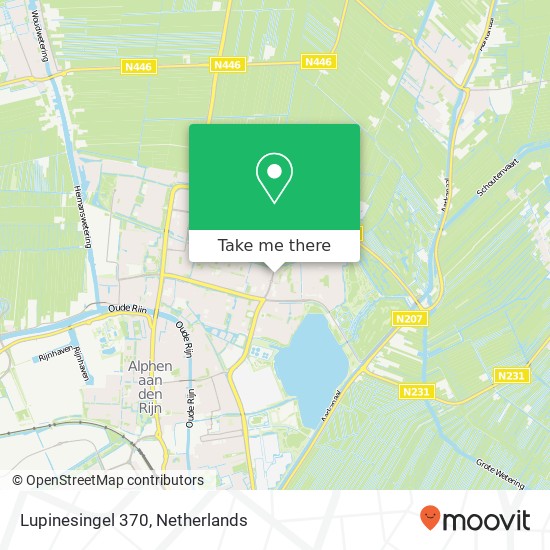 Lupinesingel 370, 2403 CW Alphen aan den Rijn kaart