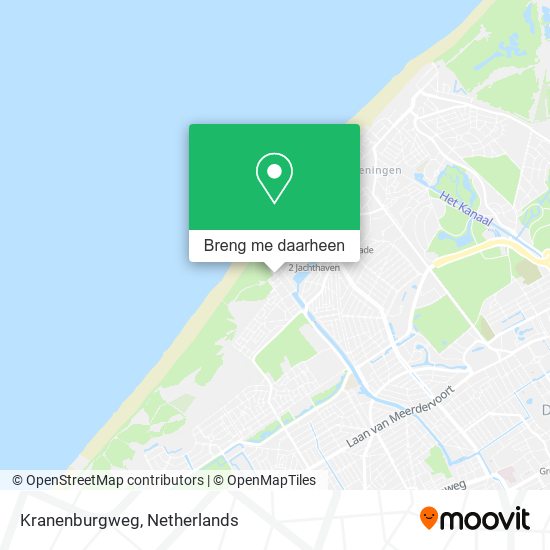 Kranenburgweg kaart