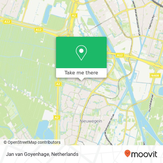 Jan van Goyenhage, 3437 KL Nieuwegein kaart