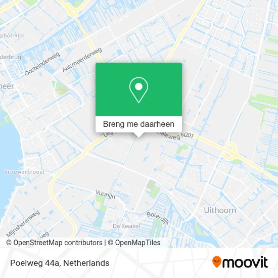 Poelweg 44a kaart