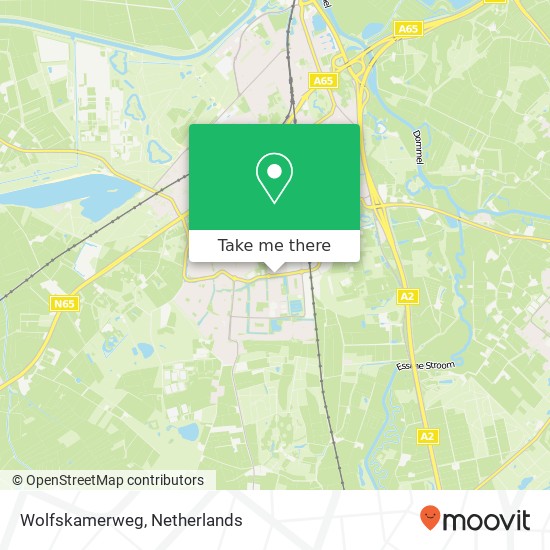 Wolfskamerweg, 5262 SC Vught kaart