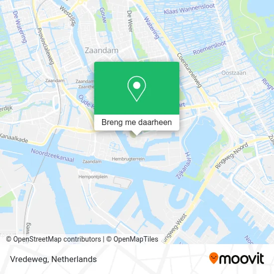 Vredeweg kaart
