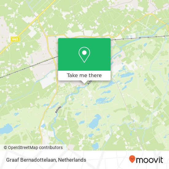 Graaf Bernadottelaan, 5062 Oisterwijk kaart