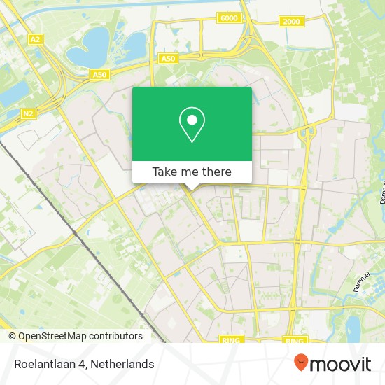 Roelantlaan 4, 5625 GT Eindhoven kaart