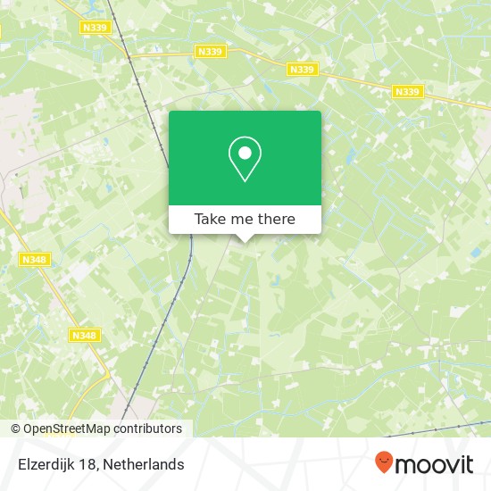 Elzerdijk 18, 7211 LT Joppe kaart