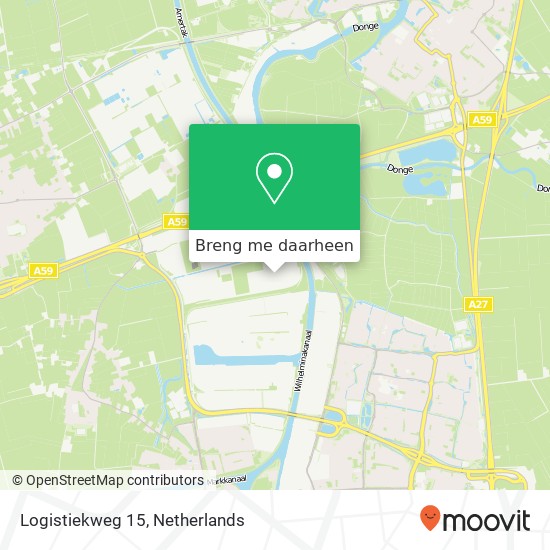 Logistiekweg 15, 4906 AB Oosterhout kaart