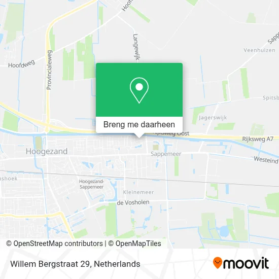 Willem Bergstraat 29 kaart