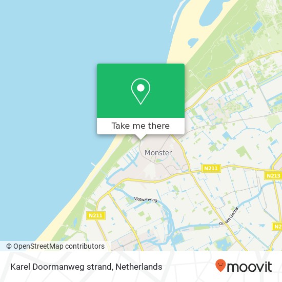 Karel Doormanweg strand, 2684 VS Ter Heijde kaart