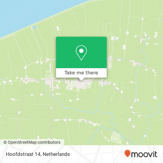 Hoofdstraat 14, 9977 RD Kloosterburen kaart
