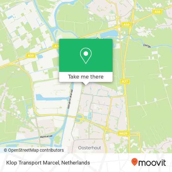 Klop Transport Marcel, Keizersdam 3 kaart