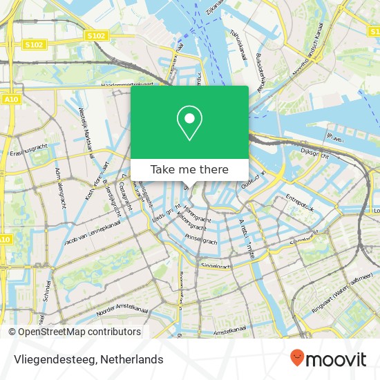 Vliegendesteeg, 1012 VX,1012 VX Amsterdam kaart