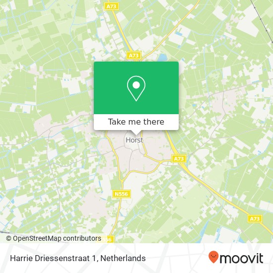 Harrie Driessenstraat 1, 5961 TT Horst kaart