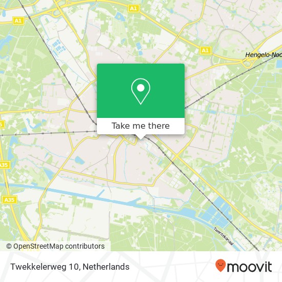 Twekkelerweg 10, 7553 LT Hengelo kaart