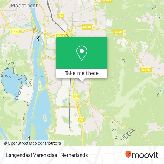 Langendaal Varensdaal, 6228 GD Maastricht kaart