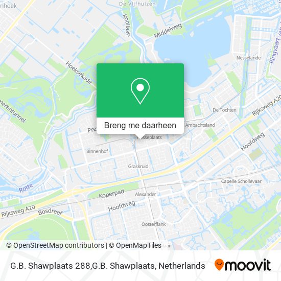 G.B. Shawplaats 288,G.B. Shawplaats kaart
