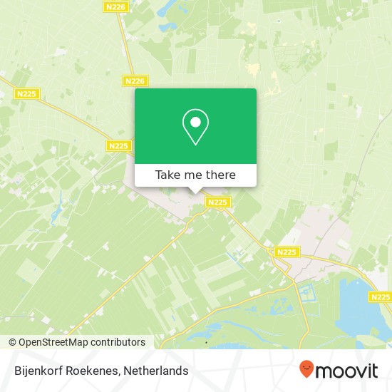 Bijenkorf Roekenes, 3956 RP Leersum kaart