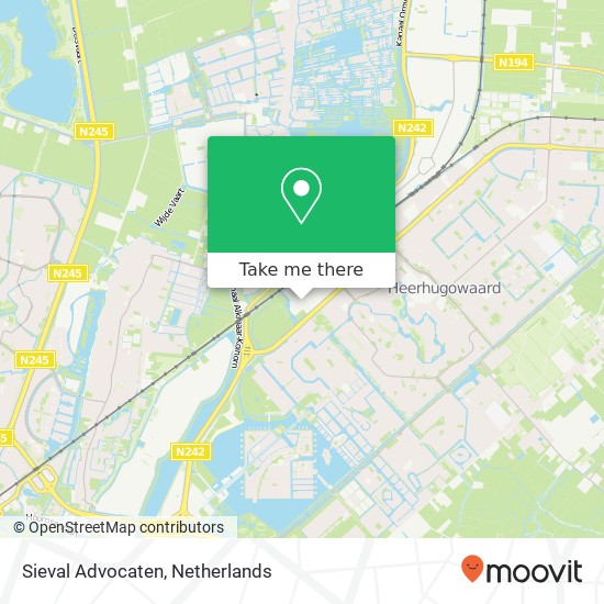 Sieval Advocaten, Th. van Doesburgweg 4B kaart