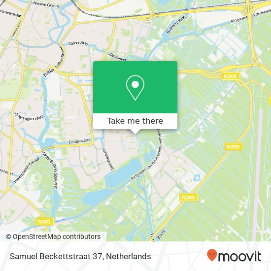 Samuel Beckettstraat 37, 2037 MC Haarlem kaart