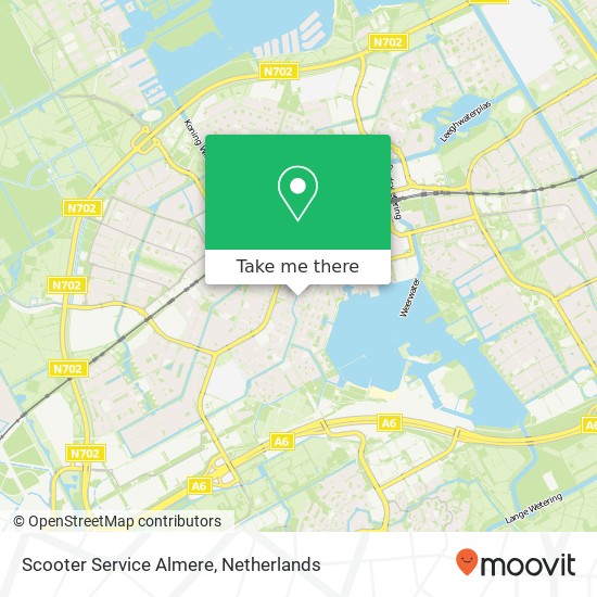 Scooter Service Almere, Alkmaargracht 91 kaart