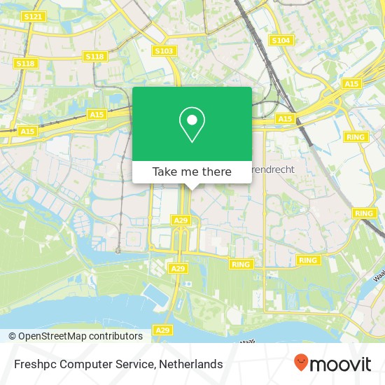 Freshpc Computer Service, Brucknerstraat 9 kaart