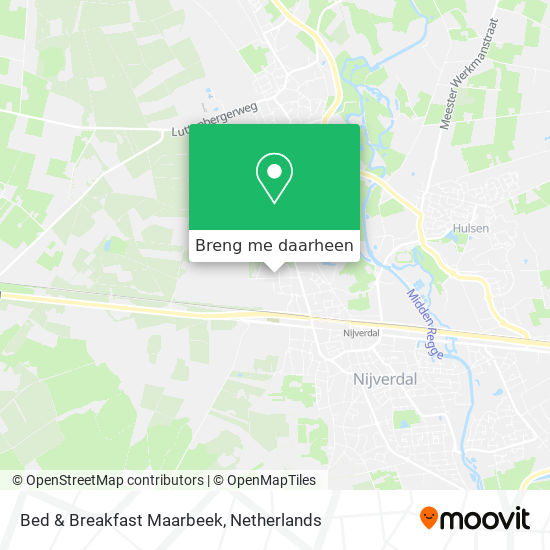 Bed & Breakfast Maarbeek kaart