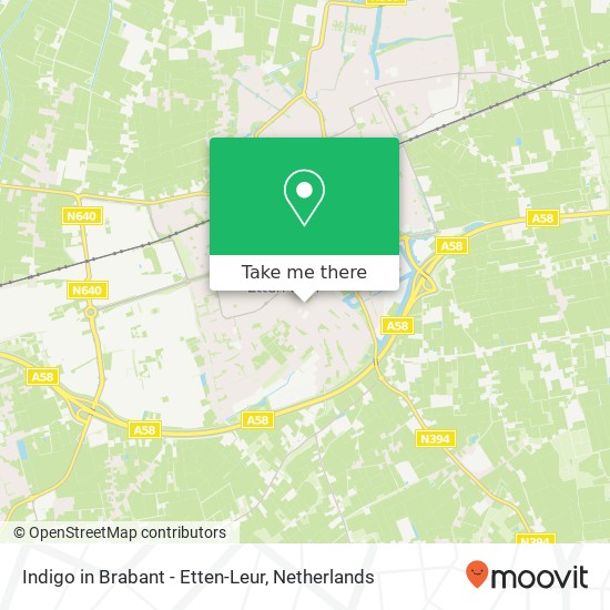 Indigo in Brabant - Etten-Leur, Kerkwerve 52 kaart