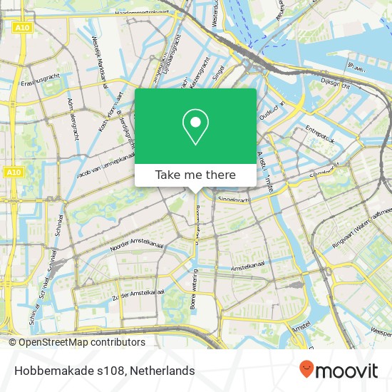 Hobbemakade s108, 1071 ZC Amsterdam kaart