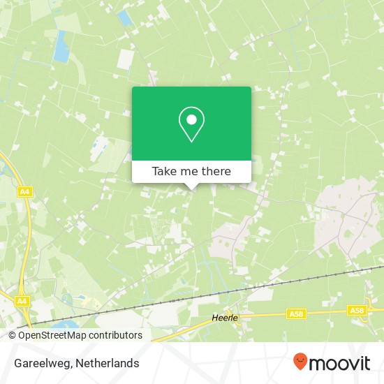 Gareelweg, 4727 SB Moerstraten kaart