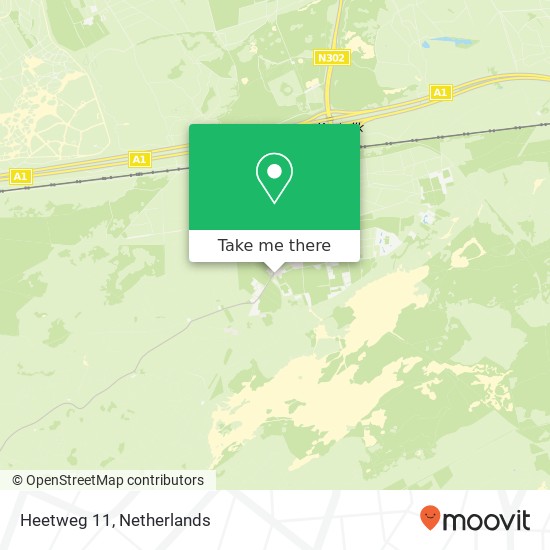 Heetweg 11, 3775 KA Kootwijk kaart