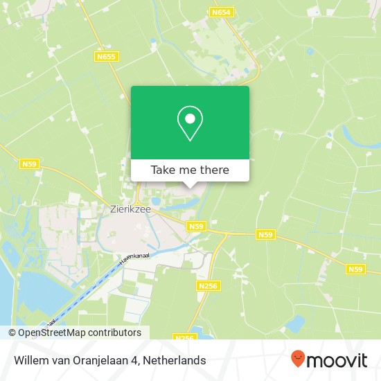 Willem van Oranjelaan 4, 4301 NR Zierikzee kaart