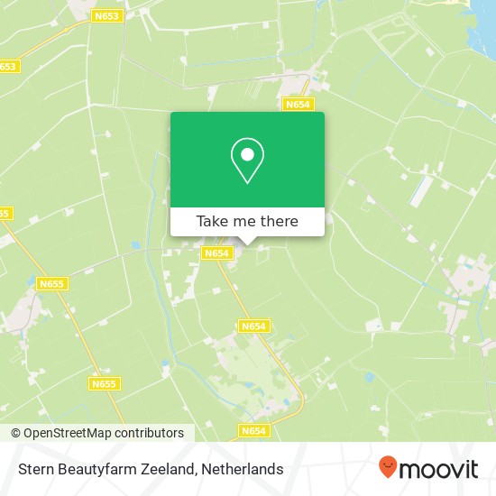 Stern Beautyfarm Zeeland kaart