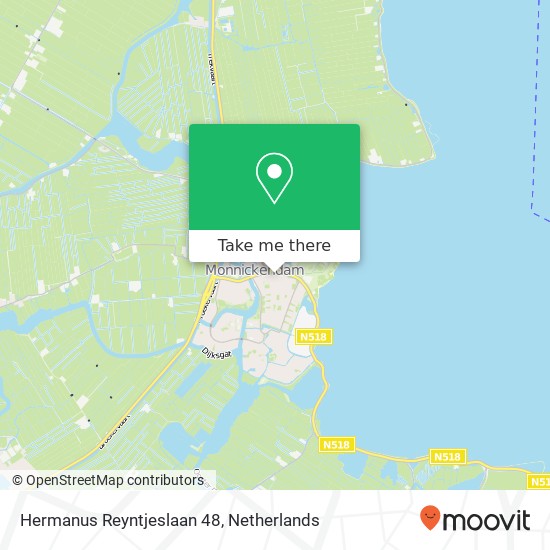 Hermanus Reyntjeslaan 48, 1141 HD Monnickendam kaart