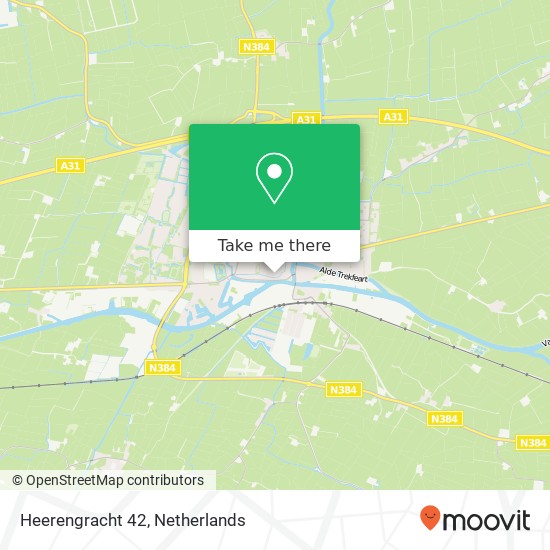 Heerengracht 42, 8801 MD Franeker kaart