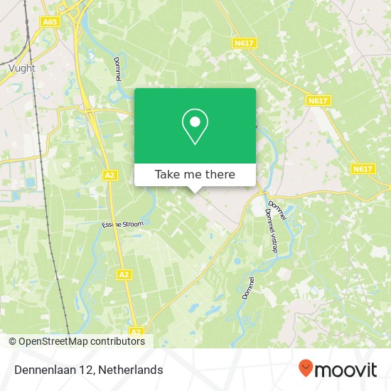 Dennenlaan 12, 5271 RE Sint-Michielsgestel kaart
