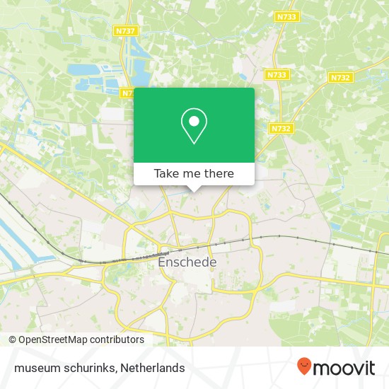 museum schurinks, 7523 BT Enschede kaart