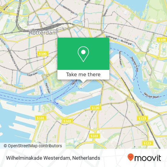 Wilhelminakade Westerdam, 3072 Rotterdam kaart