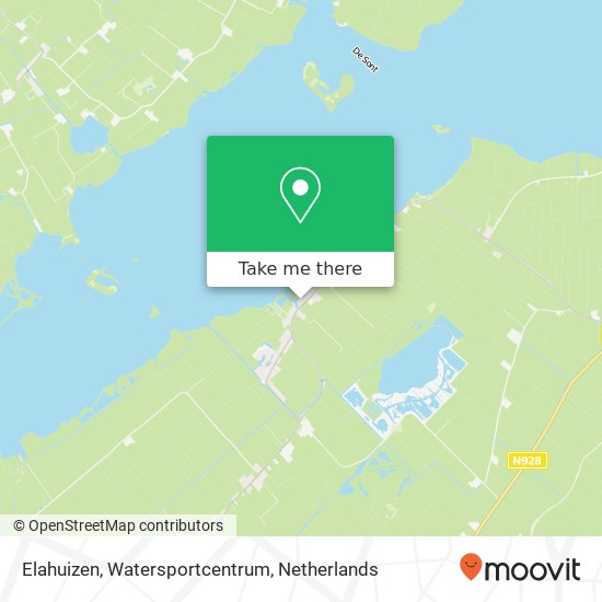 Elahuizen, Watersportcentrum kaart