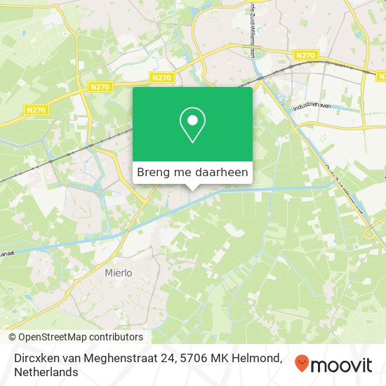 Dircxken van Meghenstraat 24, 5706 MK Helmond kaart