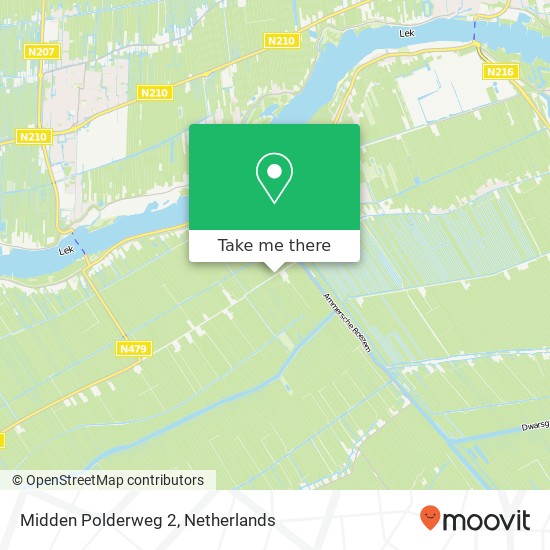 Midden Polderweg 2, 2959 LB Streefkerk kaart