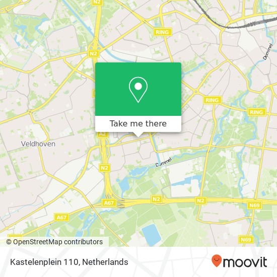 Kastelenplein 110, 5653 LS Eindhoven kaart